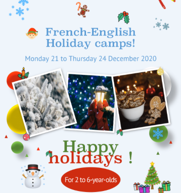 December bilingual holiday camps December 21 to 24
